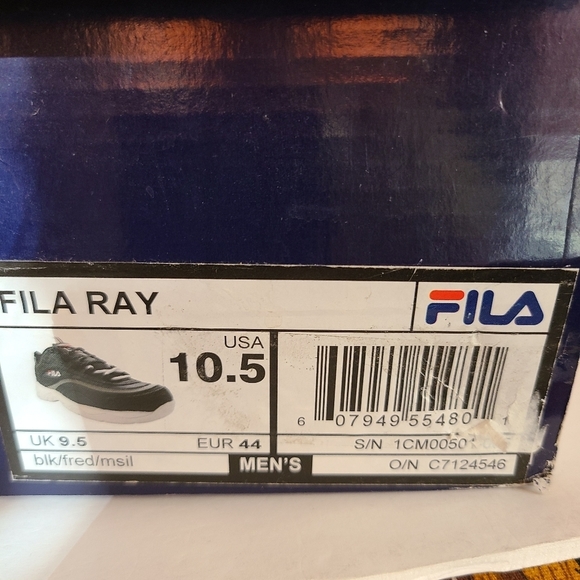 Mens Fila Ray Running Shoes New 10.5 - Picture 7 of 8